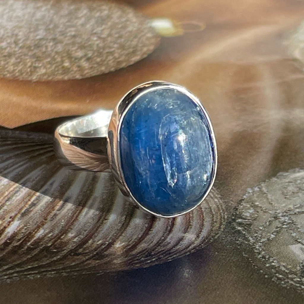Kyanite Ring In 925 Sterling Silver Us8
